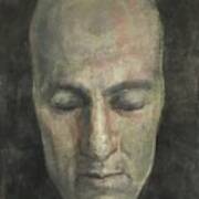 Selfportrait As Funerary Mask #1 Art Print