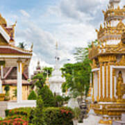 Sisaket Temple In Vientiane #1 Art Print