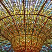 Skylight In Palace Of Catalan Music  #1 Art Print