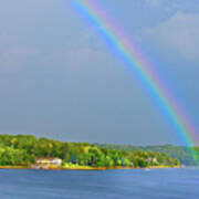 Smith Mountain Lake Rainbow #1 Art Print