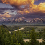 Teton Cloudburst #1 Art Print