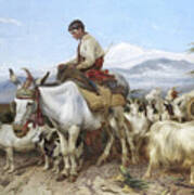 The Vega Of Granada Returning From Pastures #1 Art Print