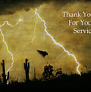 Thank You For Your Service Art Print