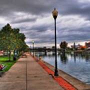 View Of Delaware Bridge At Erie Canal Harbor #1 Art Print