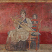 Wall Painting From Room H Of The Villa #1 Art Print