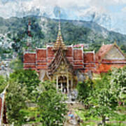 Wat Chalong In Phuket Thailand #1 Art Print