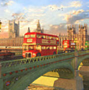 Westminster Bridge #1 Art Print