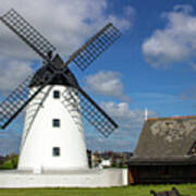 Lytham Windmill On Lytham Green Art Print