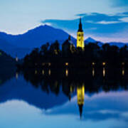 Dawn Breaks Over Lake Bled #10 Art Print