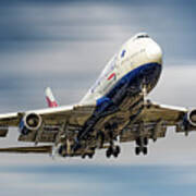 British Airways Boeing 747-436 #13 Art Print