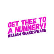 William Shakespeare, Insults And Profanities #14 Art Print