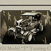 1924 Ford Model T Touring Hot Rod 5509.201 Art Print