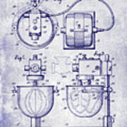 1930 Electric Mixer Patent Blueprint Art Print