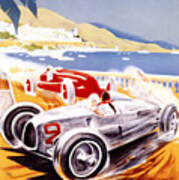 1936 F1 Monaco Grand Prix Art Print