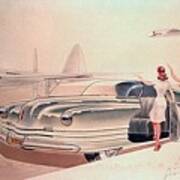 1941 Chrysler Concept Styling Rendering Gil Spear Art Print