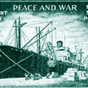 1946 Merchant Marine Stamp Art Print