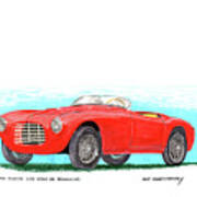 1951 Ferrari 212 Barchettas Art Print