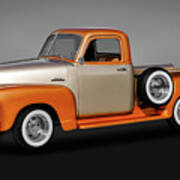 1953 Chevrolet 3100 Series Pickup Truck   -   19533100chevytrkgry170680 Art Print