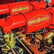 1953 Hudson Hornet H-145 Twin H-power Engine  -  53hudhorntwh089 Art Print