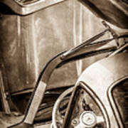 1954 Mercedes-benz 300sl Gullwing Steering Wheel -1653s Art Print