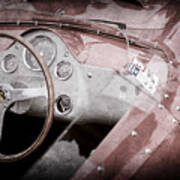 1962 Ferrari 196 Sp Dino Fantuzzi Spyder Steering Wheel Emblem -1529ac Art Print