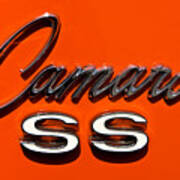 1969 Camaro Ss Badge Art Print