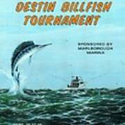 1977 Destin Billfish Tournament Art Print