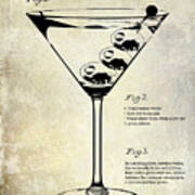 1897 Dirty Martini Patent #2 Art Print