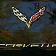 2015 Chevy Corvette Stingray Emblem Art Print