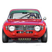 Alfa Romeo Gtv Illustration #1 Art Print