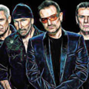 Bono U2 Collection Art Print