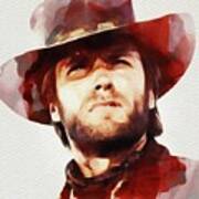 Clint Eastwood, Hollywood Legend #2 Art Print