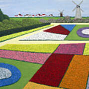 Dutch Gardens Art Print