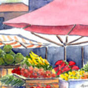 Fruit Market Art Print