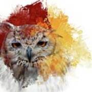 Indian Eagle-owl #2 Art Print