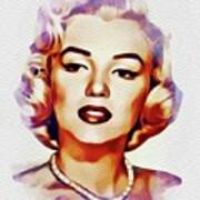 Marilyn Monroe, Pinup and Actress Painting by Esoterica Art Agency ...