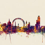 London England Skyline #26 Art Print
