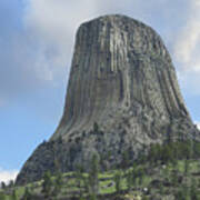 Devils Tower National Monument Showing #3 Art Print