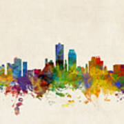 Knoxville Tennessee Skyline #3 Art Print