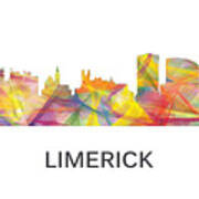 Limerick Ireland Skyline #3 Art Print