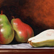 3 Pears Art Print