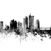 Cedar Rapids Iowa Skyline #4 Art Print