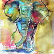 Elephant #4 Art Print