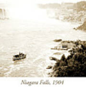 Niagara Falls, Tourist Boat, 1904, Vintage Photograph #4 Art Print