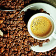 Espresso And Coffee Grain #43 Art Print
