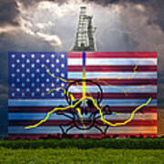 Fracking In The U.s #5 Art Print