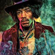 Jimi Hendrix Collection #55 Art Print