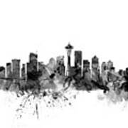 Seattle Washington Skyline #11 Art Print