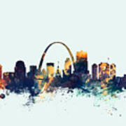 St Louis Missouri Skyline #6 Art Print