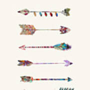 7 Arrows Art Print